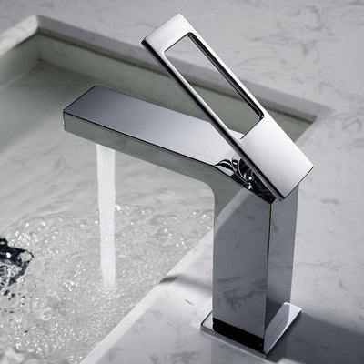 Lever Mixer Bathroom Sink Faucet – Single Handle, Rust-Resistant