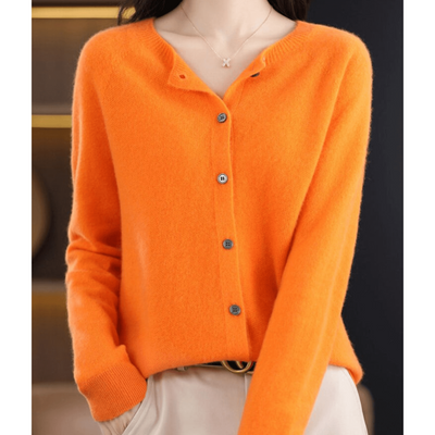 Women’s Short Knit Button Down Cardigan