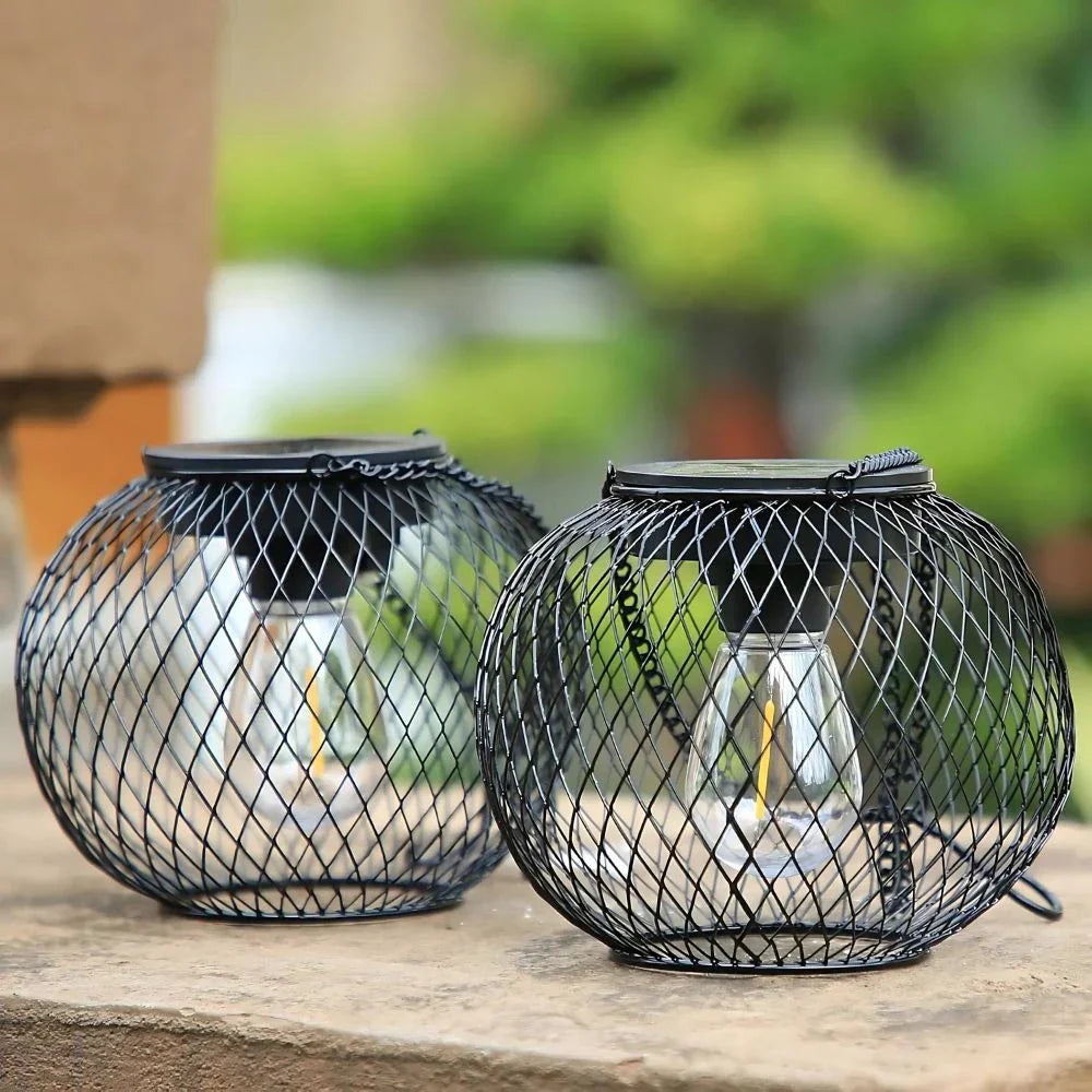 Sunny Garden Solar Lantern – Waterproof LED Outdoor Light with Auto Sensor