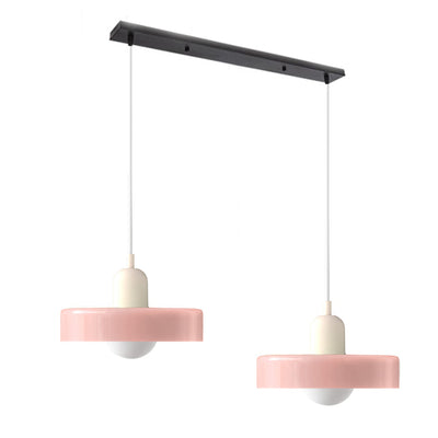 2-Head Bauhaus Glass Pendant Light Adjustable