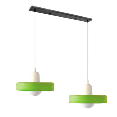 2-Head Bauhaus Glass Pendant Light Adjustable