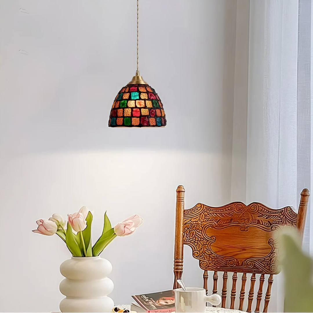 Colorful Glass Pendant Lamp for Dining Table and Living Room