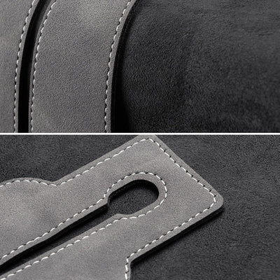 Car Seat Back Double Hook with Phone Holder – PU Leather Organizer