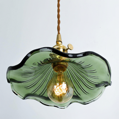Chic Hibiscus Glass Pendant Lamp