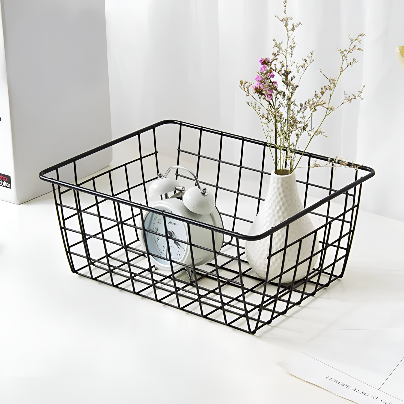 Modern Wire Storage Basket with Handles – NeatBasket