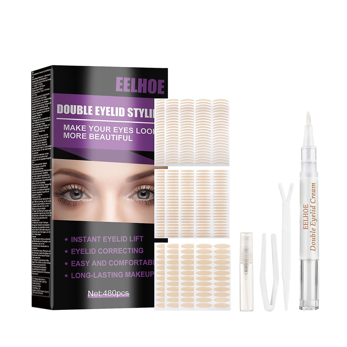 Invisible Double Eyelid Tape for Hooded Eyes 300pcs
