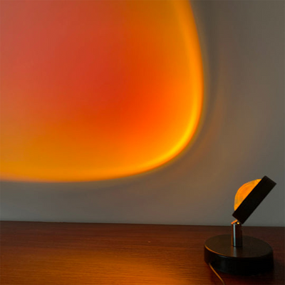 GlowBright Retro Sunset LED Table Lamp