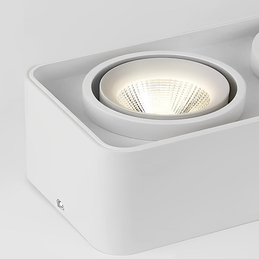 Square Adjustable Ceiling Lamp with Dimmable LED Light