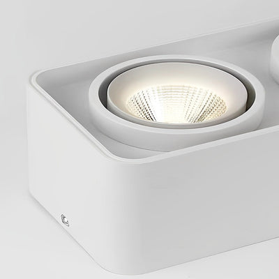 Square Adjustable Ceiling Lamp with Dimmable LED Light