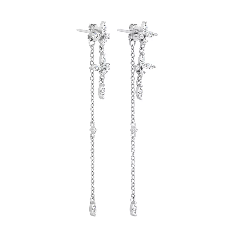 Gold-Plated Drop Earrings for Women – Elodie Design