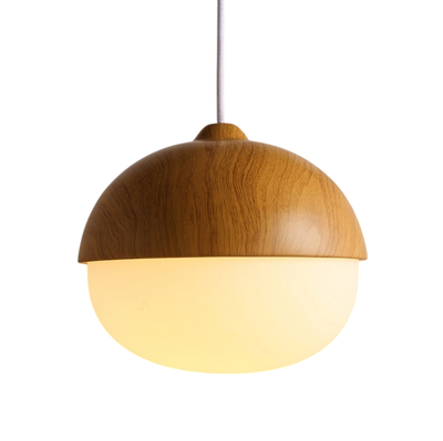 Nordic Wood Glass Pendant Light – Modern Design