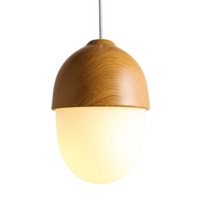 Nordic Wood Glass Pendant Light – Modern Design