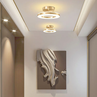 ZAYNO Black LED Ceiling Light – Modern Flush Mount