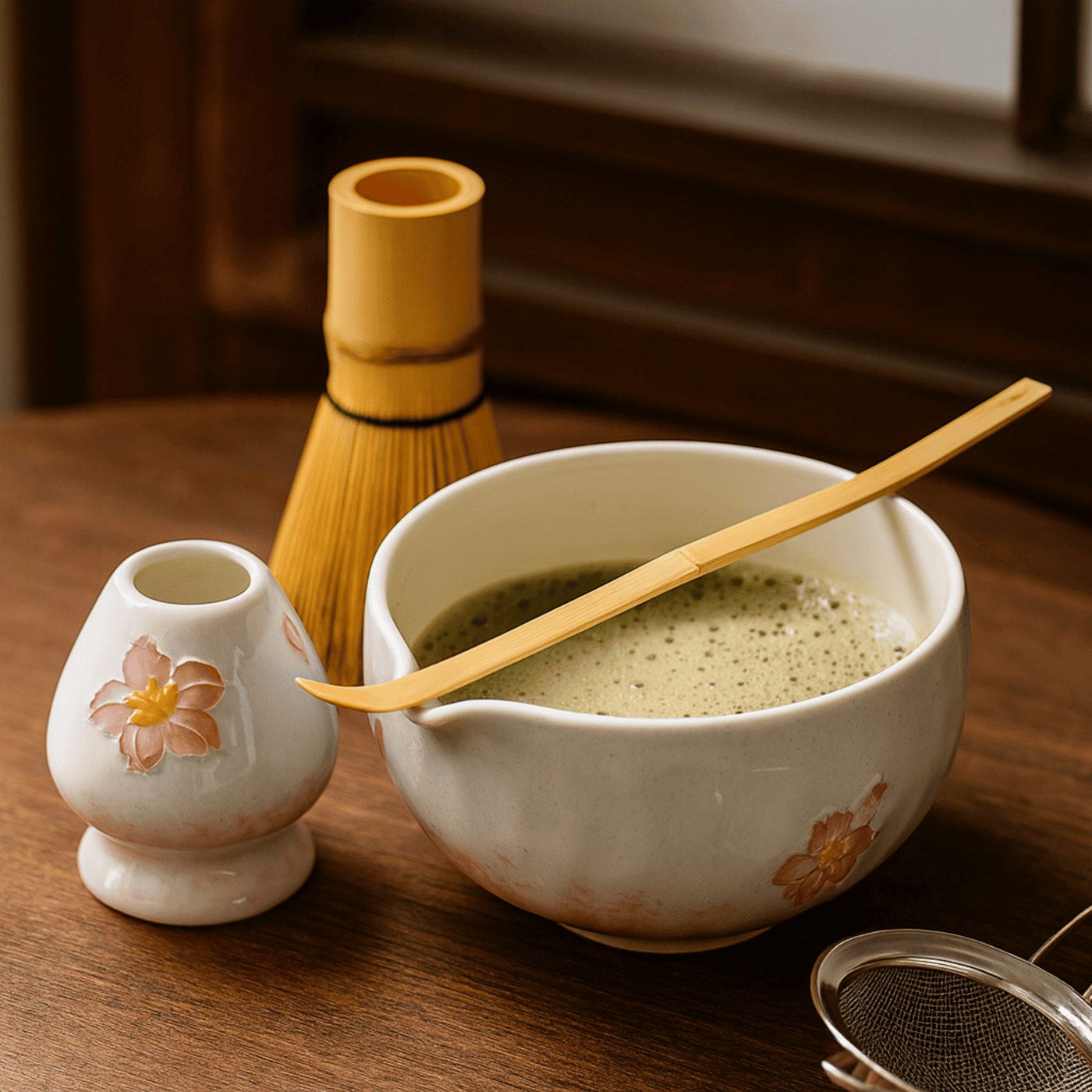 Chado 5-Piece Japanese Cherry Blossom Matcha Tea Set – Twilight & Co