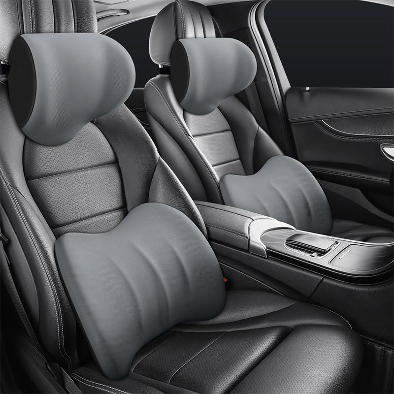 Memory Foam Car Headrest and Back Support Cushion