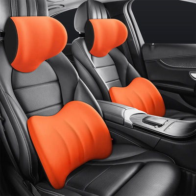 Memory Foam Car Headrest and Back Support Cushion