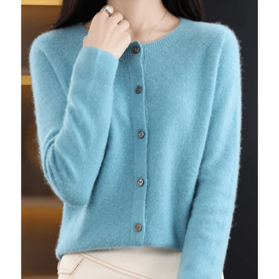 Women’s Short Knit Button Down Cardigan
