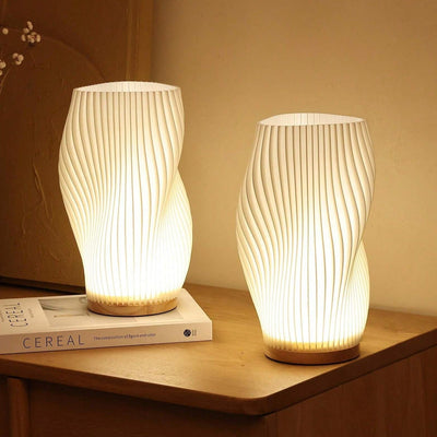 Wavecrest Lamp – Sleek USB-Powered Dimmable Table Lamp