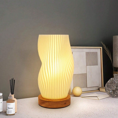 Wavecrest Lamp – Sleek USB-Powered Dimmable Table Lamp