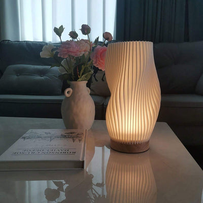 Wavecrest Lamp – Sleek USB-Powered Dimmable Table Lamp