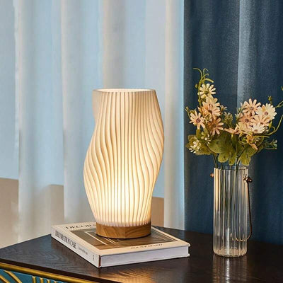 Wavecrest Lamp – Sleek USB-Powered Dimmable Table Lamp