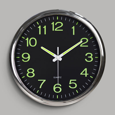 Silent LED Wall Clock 12" for Classroom