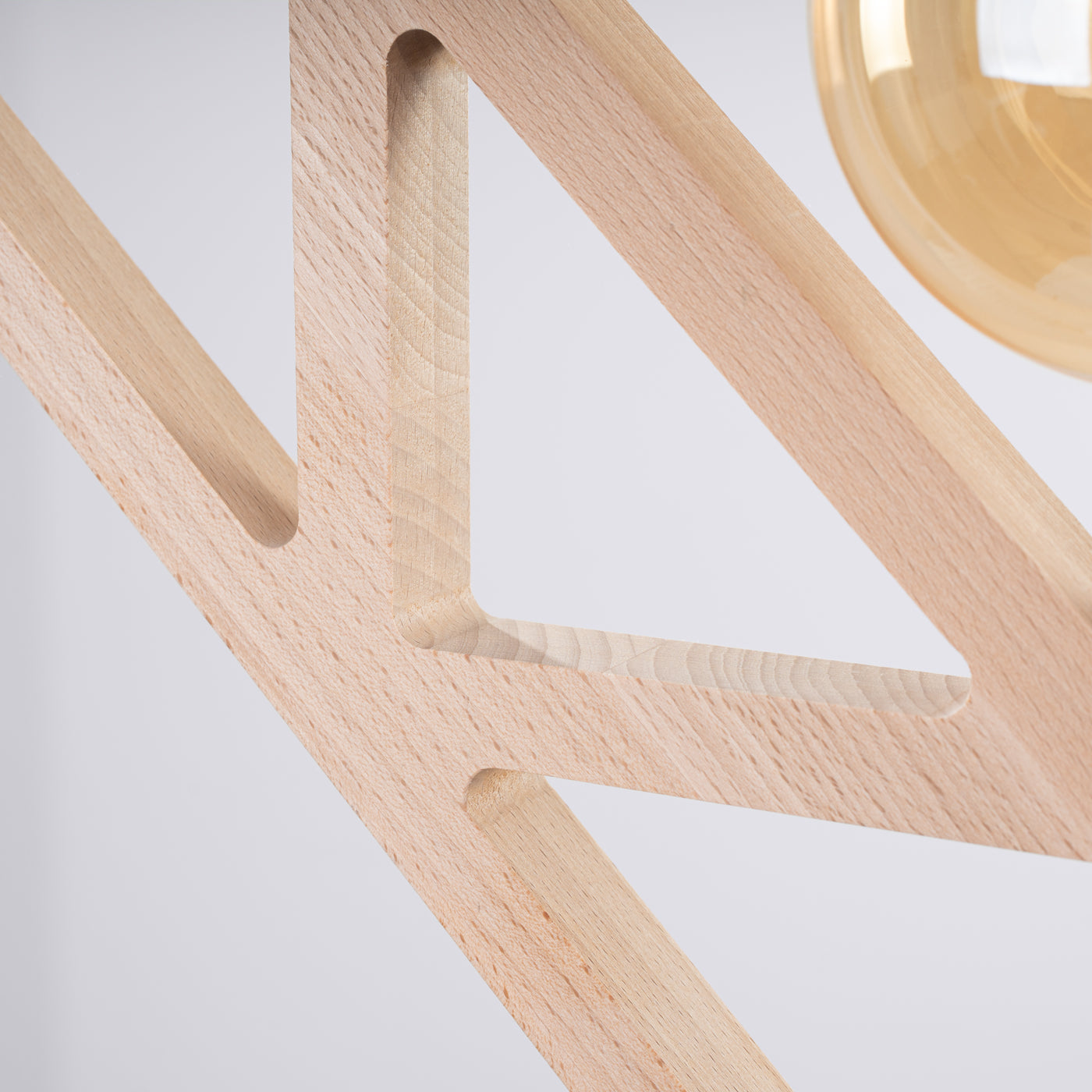 Modern Wood Pendant Light – CARO Black/Gold E27