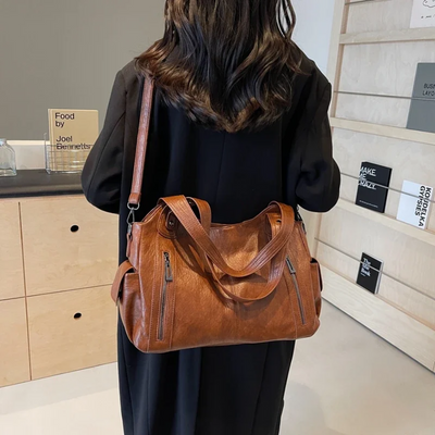 Women’s Classic Multi-Compartment Shoulder Bag – Alma