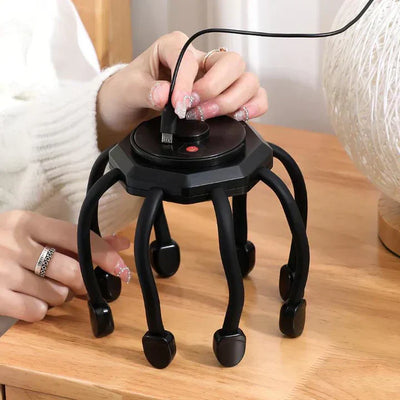 Electric Head Massager with Vibration Therapy