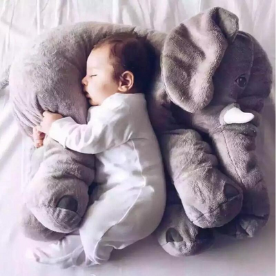 SnuggleTrunk Soft Plush Elephant Cuddle Cushion