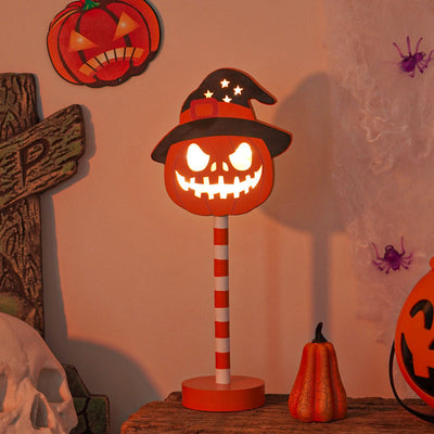 Solar-Powered LED Halloween Garden Lantern