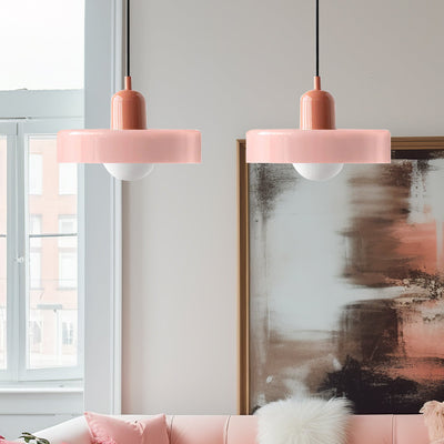 2-Head Bauhaus Glass Pendant Light Adjustable