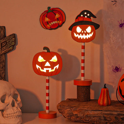 Solar-Powered LED Halloween Garden Lantern