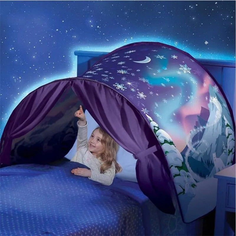 Foldable Kids Bed Tent Playhouse for Sleeping and Play