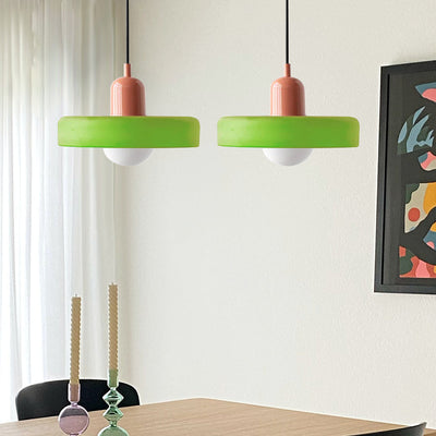 2-Head Bauhaus Glass Pendant Light Adjustable