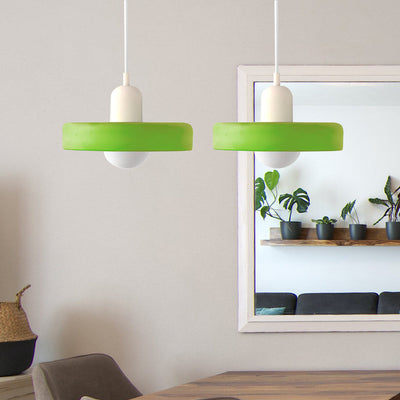 2-Head Bauhaus Glass Pendant Light Adjustable