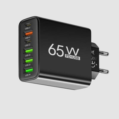 Compact Multi-Port Fast Charger for Phones and Tablets