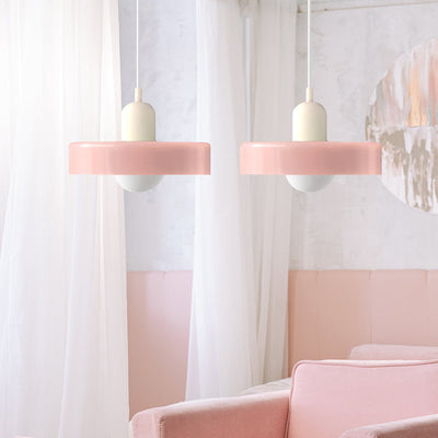 2-Head Bauhaus Glass Pendant Light Adjustable
