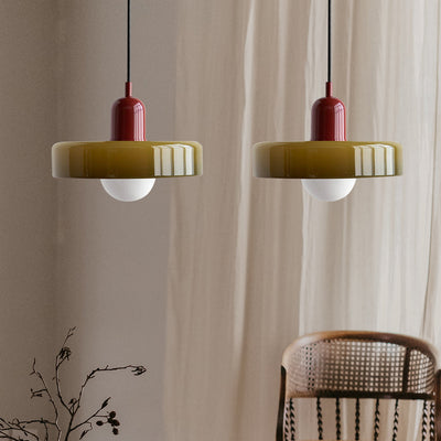 2-Head Bauhaus Glass Pendant Light Adjustable