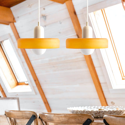 2-Head Bauhaus Glass Pendant Light Adjustable