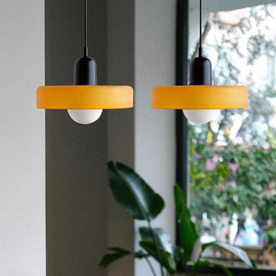 2-Head Bauhaus Glass Pendant Light Adjustable