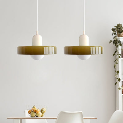 2-Head Bauhaus Glass Pendant Light Adjustable