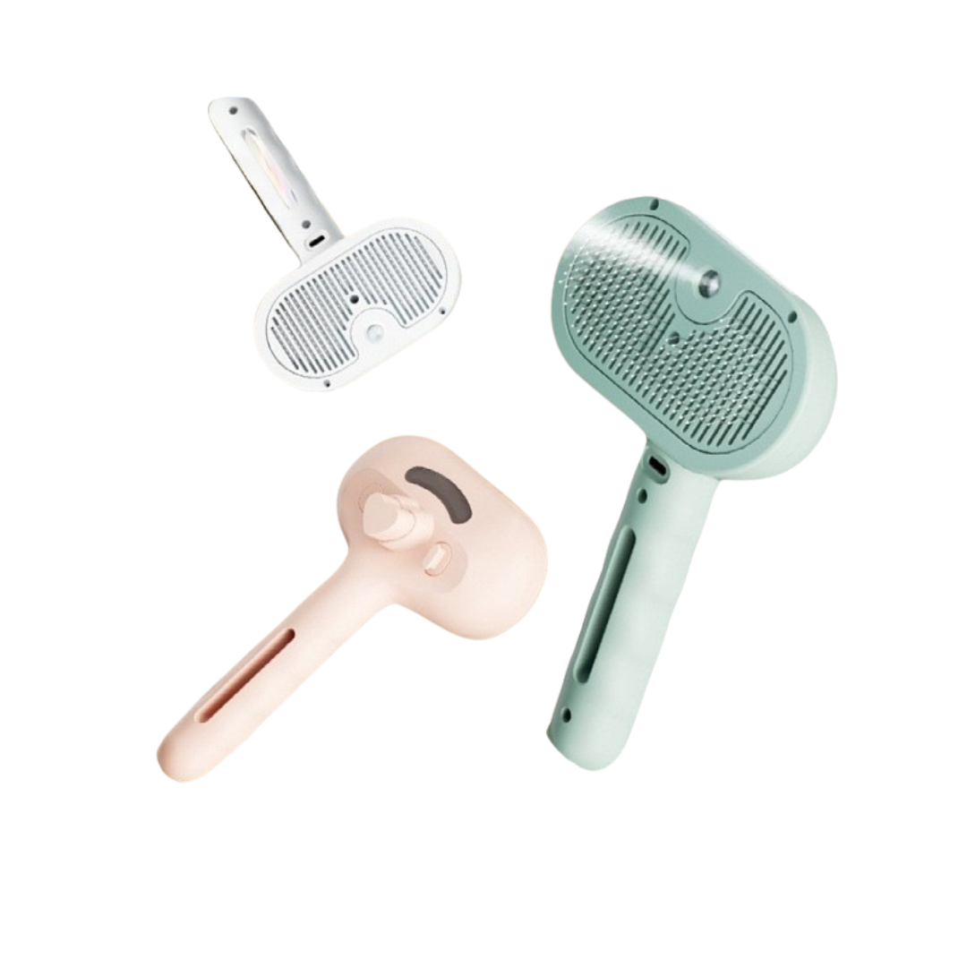 Pet Steam Brush for Gentle Grooming Cats and Dogs
