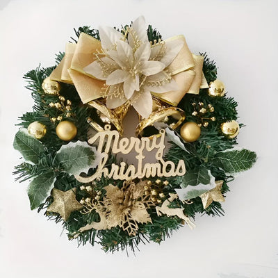 Holiday Harmony Merry Christmas Wreath for Home Decor
