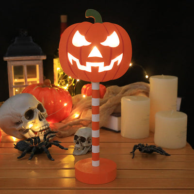 Solar-Powered LED Halloween Garden Lantern