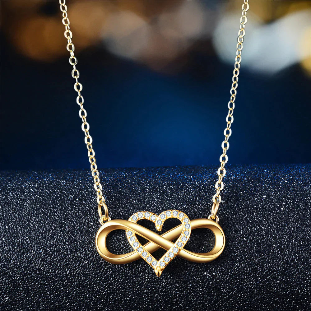 Infinity Heart Love Necklace for Women