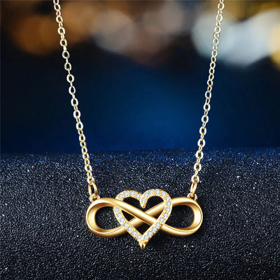 Infinity Heart Love Necklace for Women