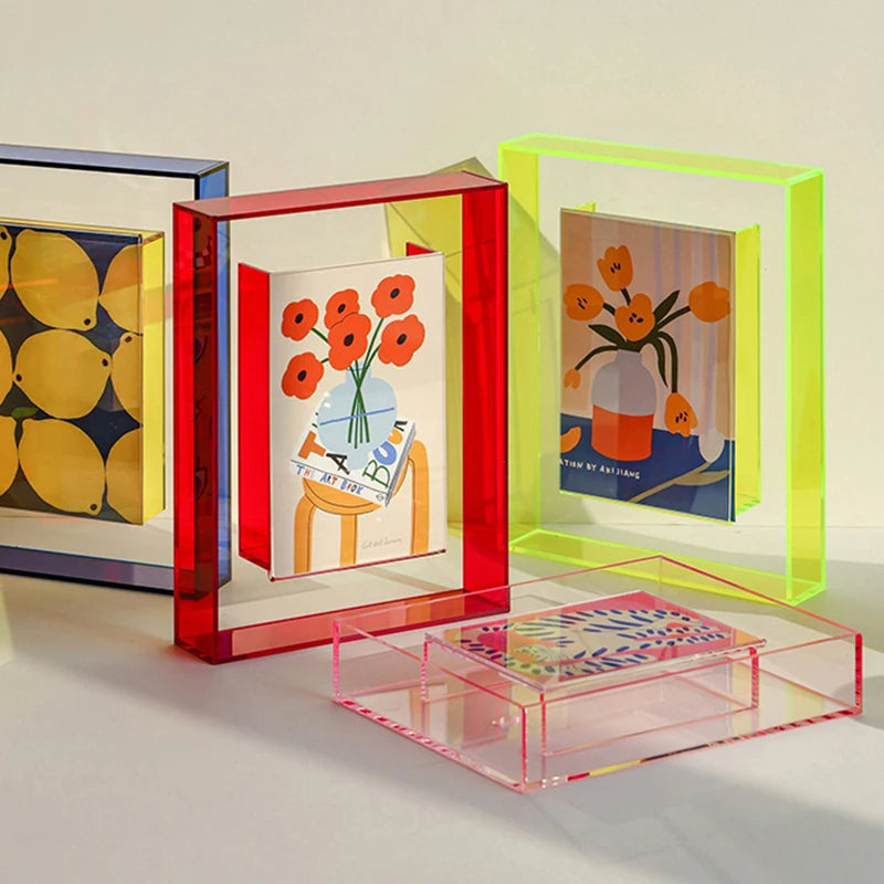 Clarity II Acrylic Modern Color Photo Frame