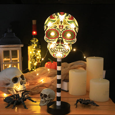 Solar-Powered LED Halloween Garden Lantern