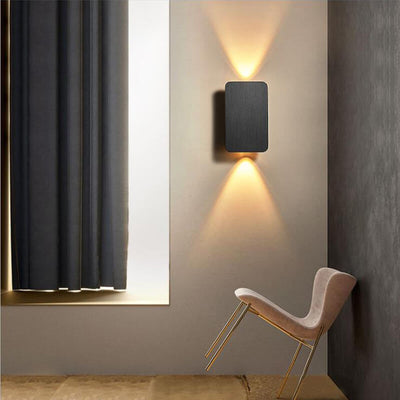 Nordic Minimalist Aluminum Rectangular LED Wall Sconce